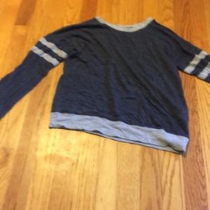 Navy and grey thin shirt